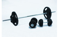 Комплект штанга и гантели MironFIt чугунный 75 кг