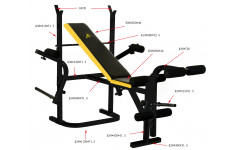 Скамья под штангу Dfc D002
