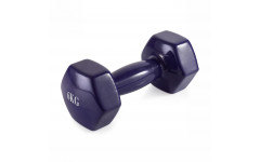 Гантель неразборная 6 кг. винил VictoryFit VF-DV060
