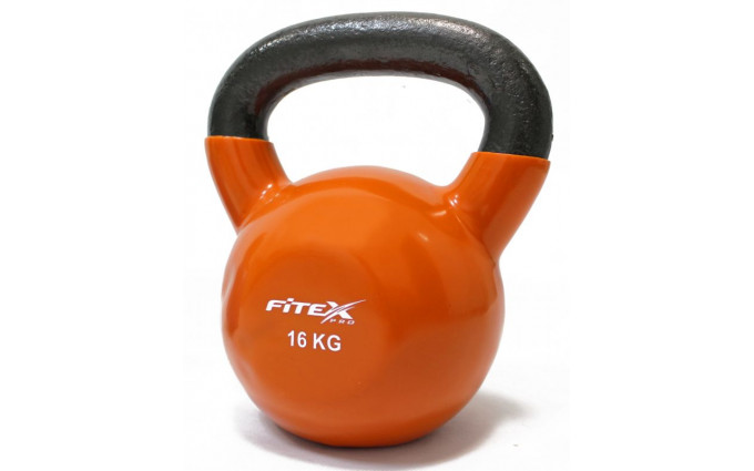 Гиря в виниловой оболочке 16 кг FITEX PRO